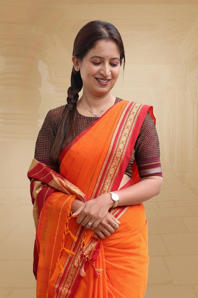 Kesari Riwaayat Ilkal Pure Resham Saree