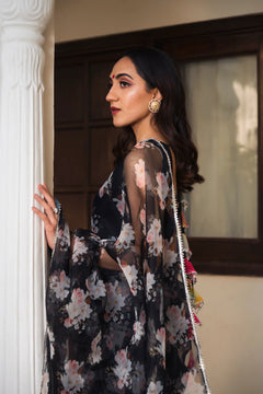 Organza saree with blouse piece