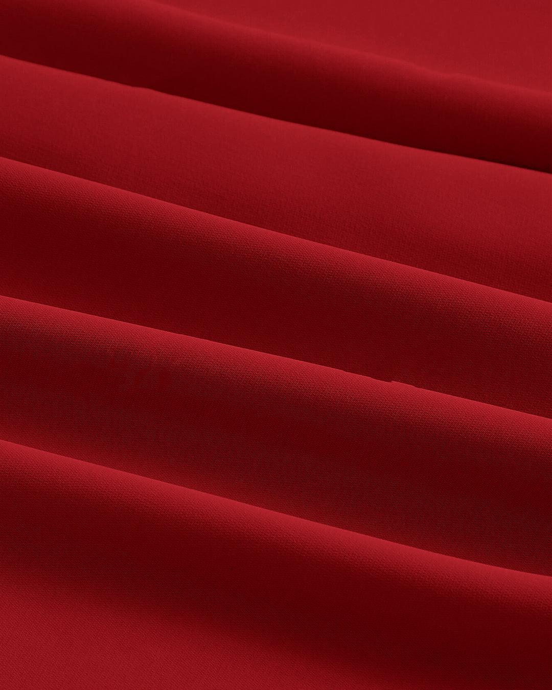 Red cami dress