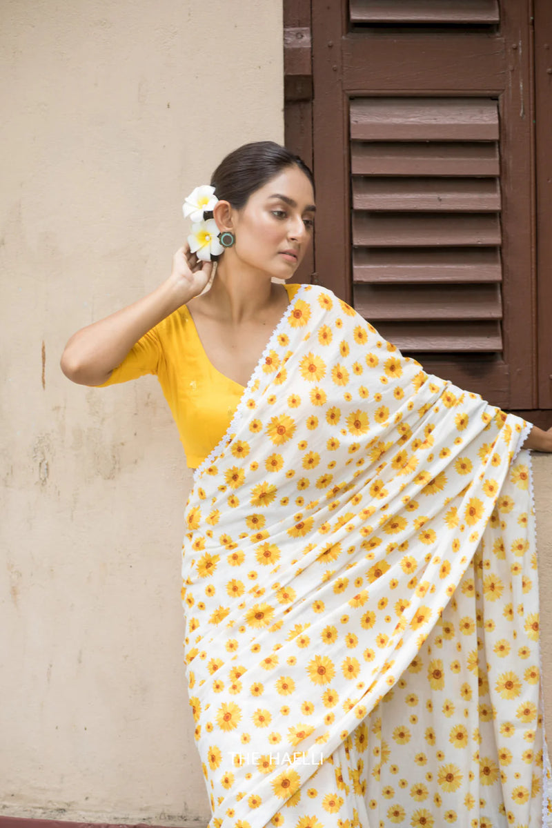 lightweight summer saree
