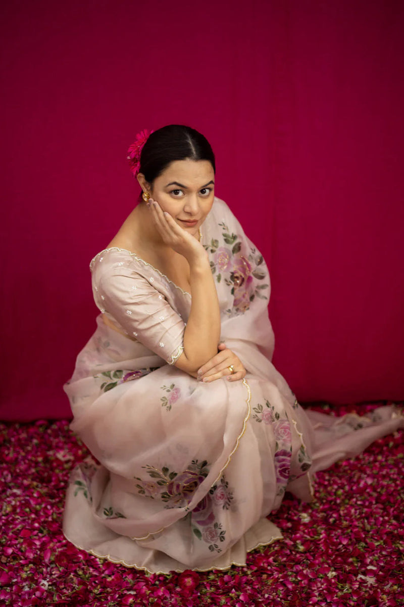 organza saree online