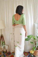 georgette saree with embroidery