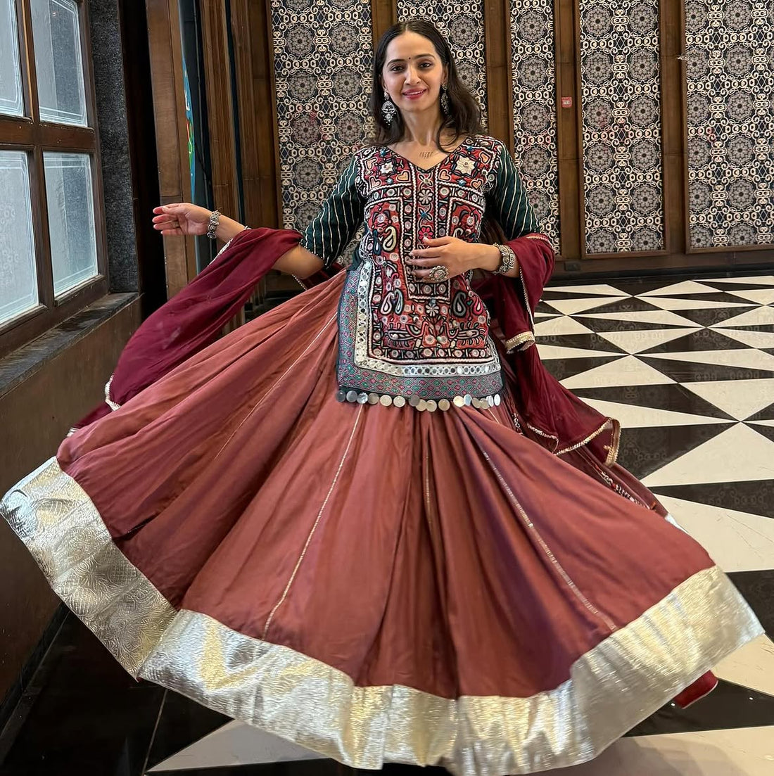Rangrez Kutch Longline Blouse