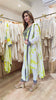 Green Tie Dye Drape Sari Set