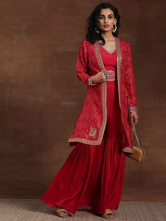 Kesari Mahal Jacket Sharara Set