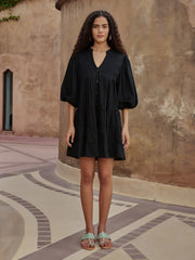 breathable cotton midi dress for women