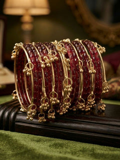 Rani Gulabo Ghungroo Bangle Set
