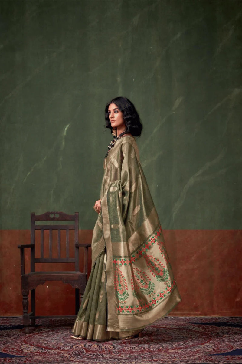 Tissue silk saree