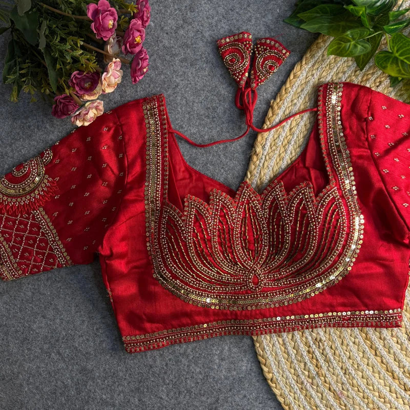 Rajvanya Royal Lotus Bridal Blouse