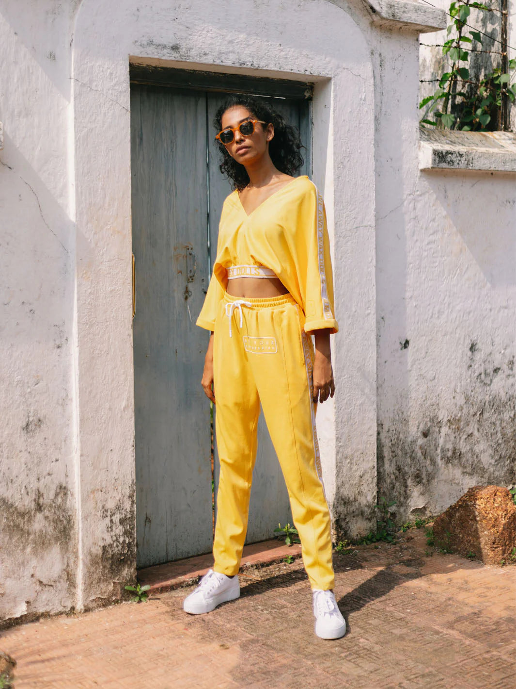 High-waisted co-ord pants