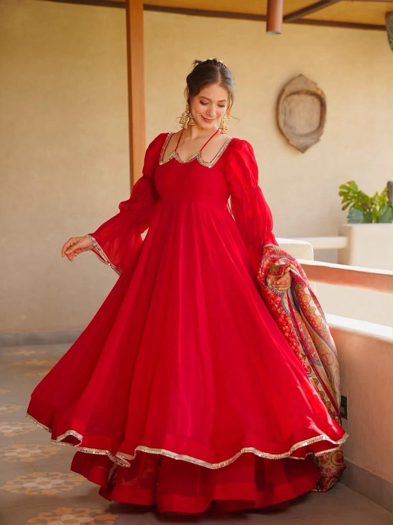 Noor Surkh Meher Anarkali Suit Set