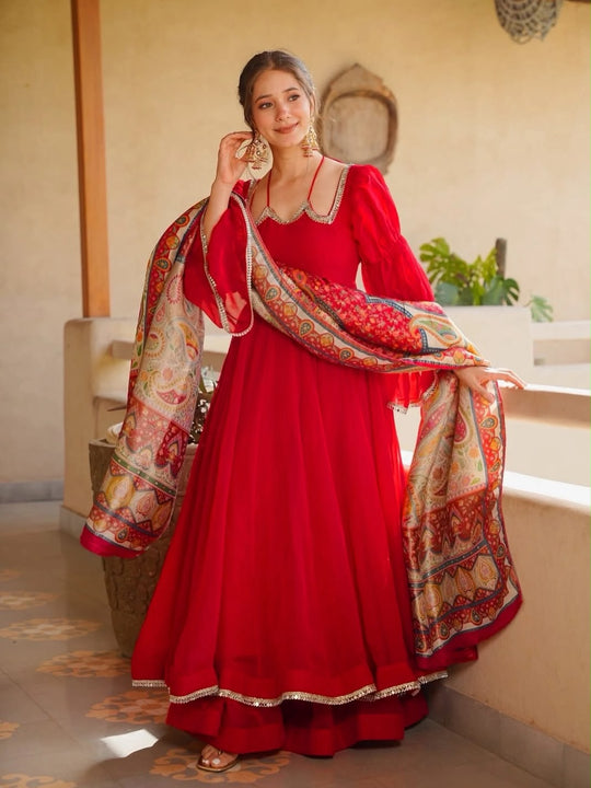Noor Surkh Meher Anarkali Suit Set