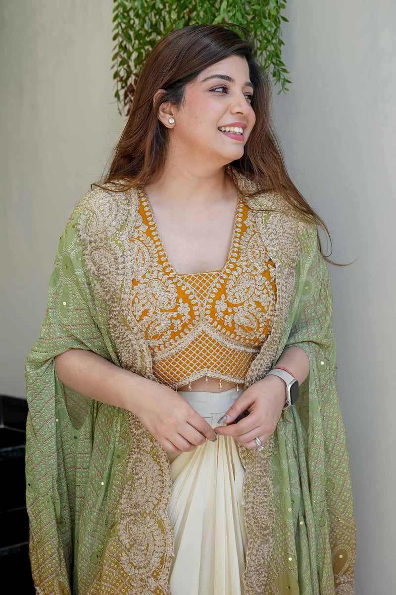 Jashn-E-Husn Cape Set– Wedding Season Special