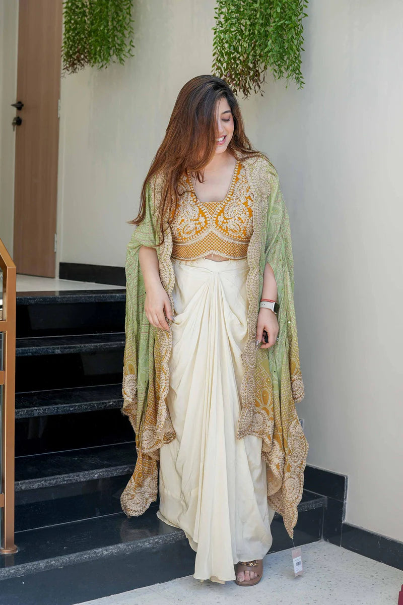 Jashn-E-Husn Cape Set– Wedding Season Special