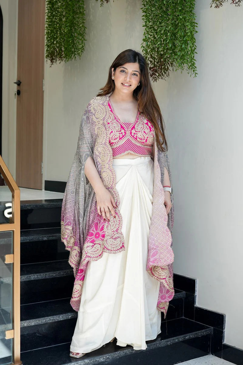 Jashn-E-Husn Cape Set– Wedding Season Special