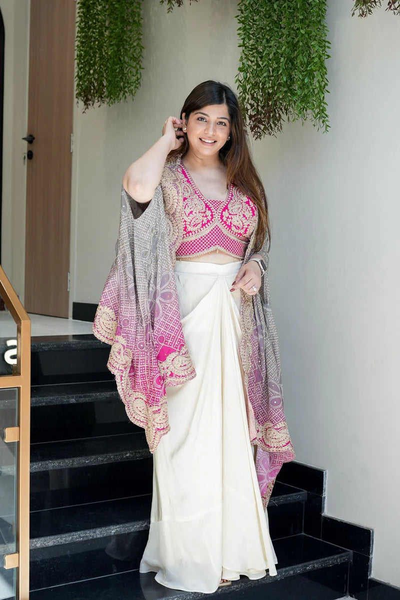 Jashn-E-Husn Cape Set– Wedding Season Special