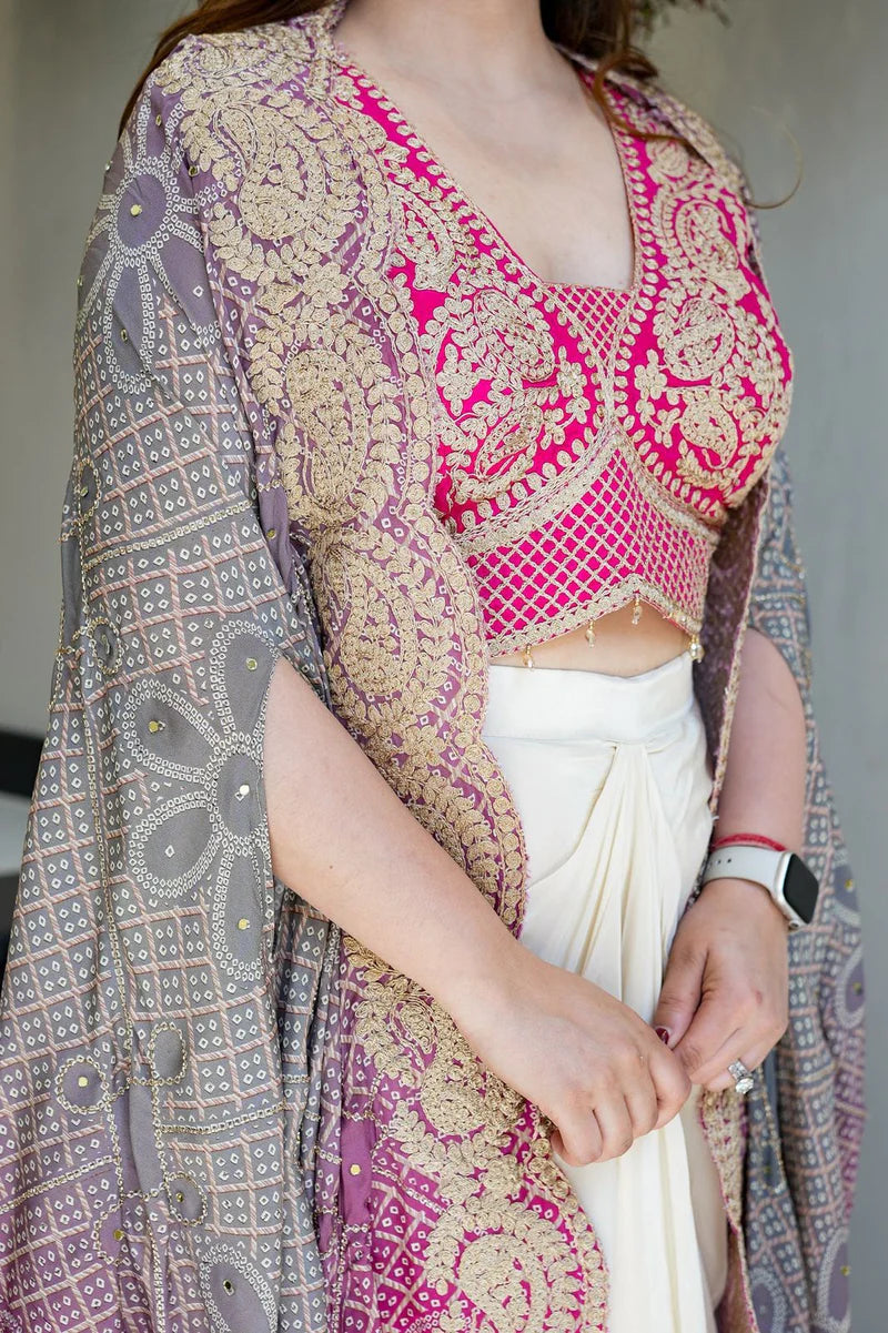 Jashn-E-Husn Cape Set– Wedding Season Special