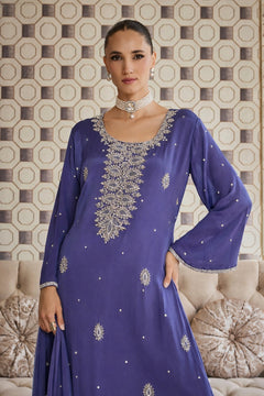 Afsana Pakistani Jalabiya Suit Set: Kaftan By Reet Lifestyle