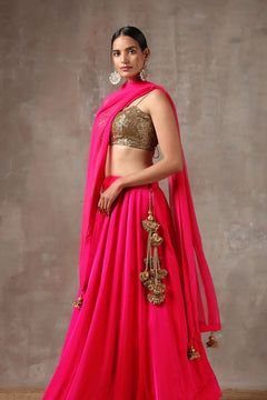 Golden Sequin Spaghetti Strap Blouse Only Party & Saree Wear