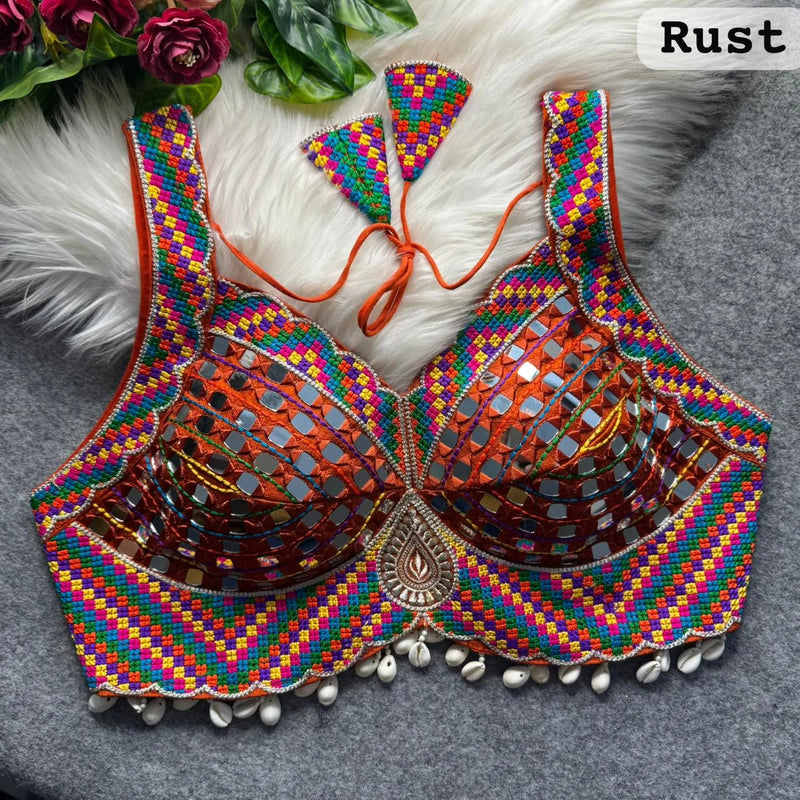 NAVRATRI SPECIAL Kutchi Mirror Work Designer Blouse