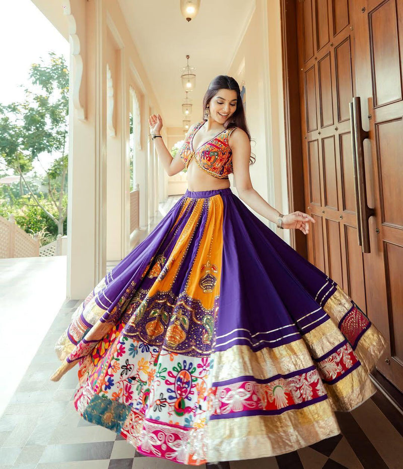 Rajwada Rangoli Mirror Work Lehenga Choli