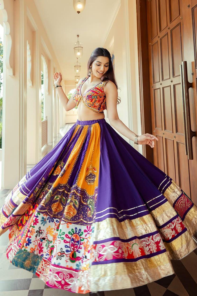 Rajwada Rangoli Mirror Work Lehenga Choli