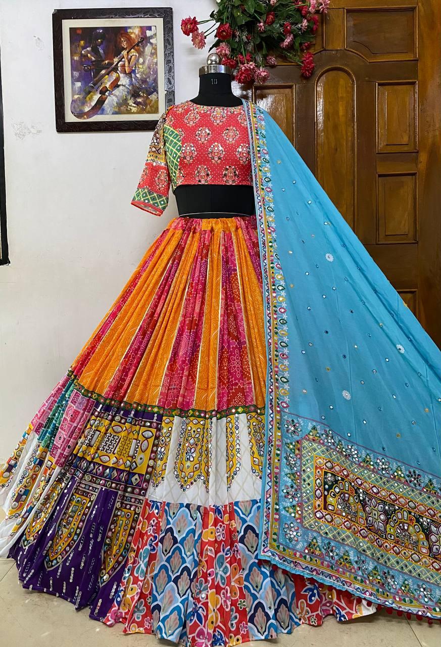 Navrang Noor Royal Mirror Work Lehenga Choli