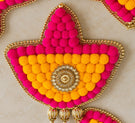 Royal Festive Diya Rangoli Mats with Set of Decorative Pooja Mats