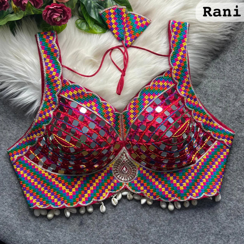 NAVRATRI SPECIAL Kutchi Mirror Work Designer Blouse