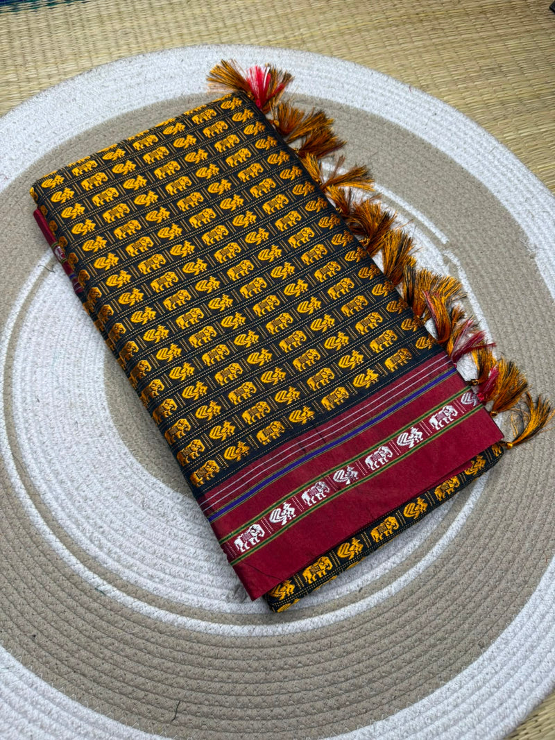 Gajavarn Khun Traditional Maharashtrian Ethnic Wear Saree