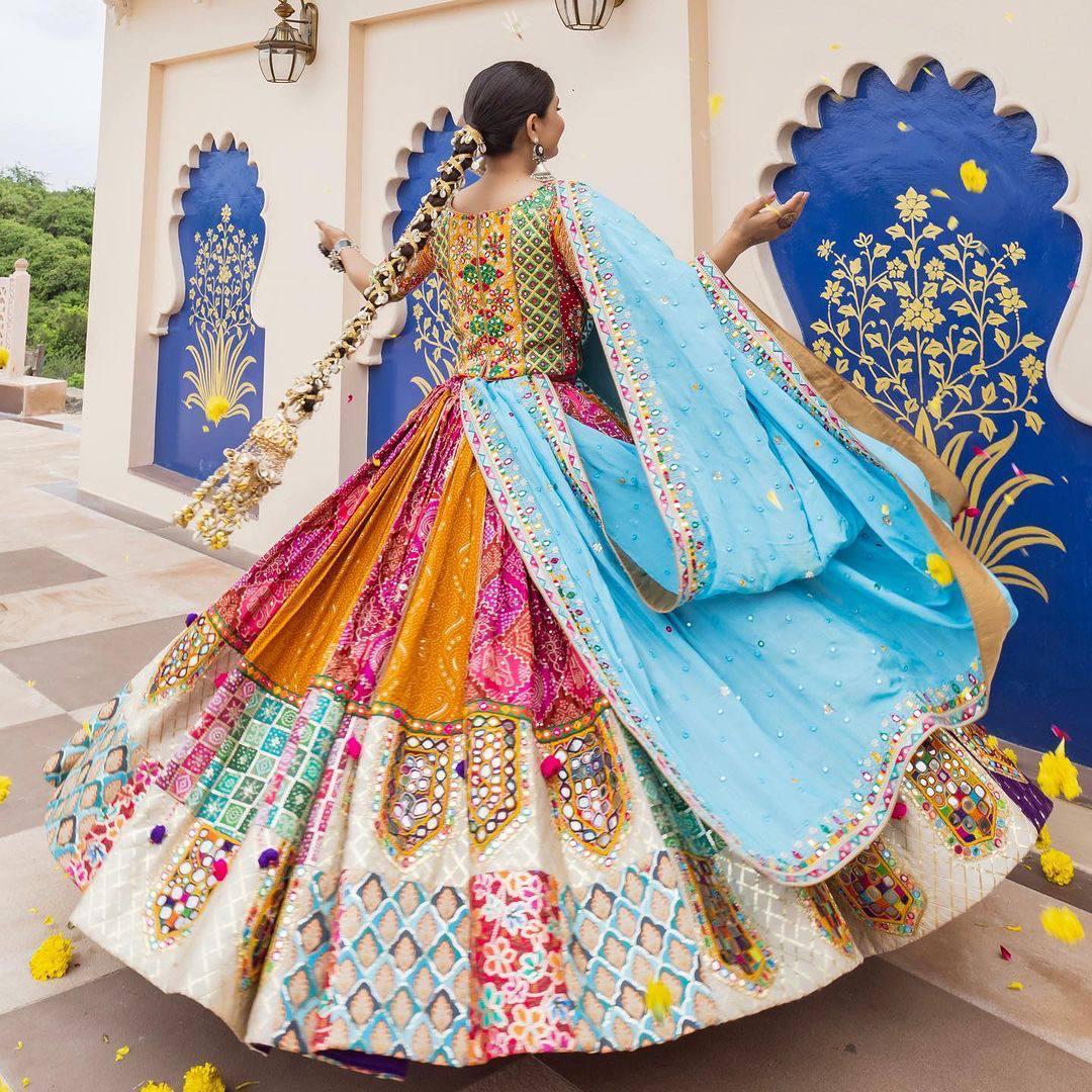 Navrang Noor Royal Mirror Work Lehenga Choli