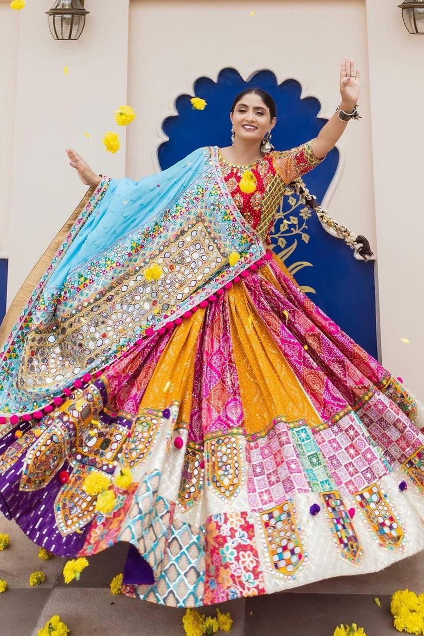 Navrang Noor Royal Mirror Work Lehenga Choli