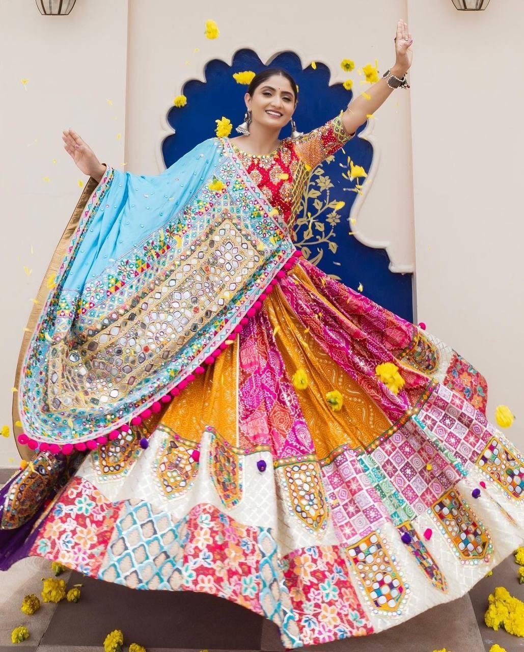 Navrang Noor Royal Mirror Work Lehenga Choli