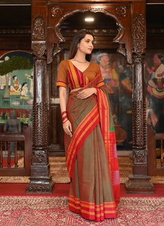 Riwaayat Ilkal Pure Resham Saree With Blouse