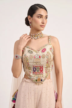 Gulbahar Noor Embroidered Palazzo Set