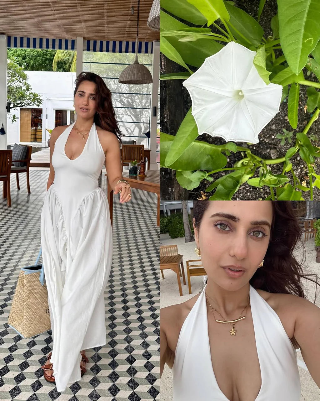 Flattering white dress