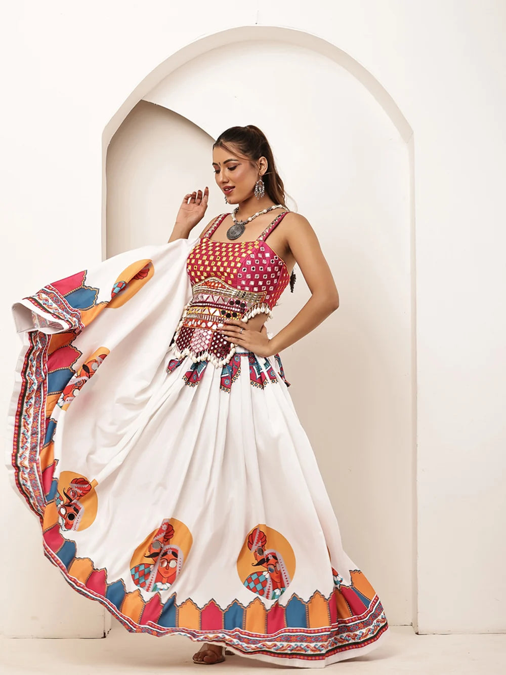Rangrez Gulnaar Multicolour Skirt