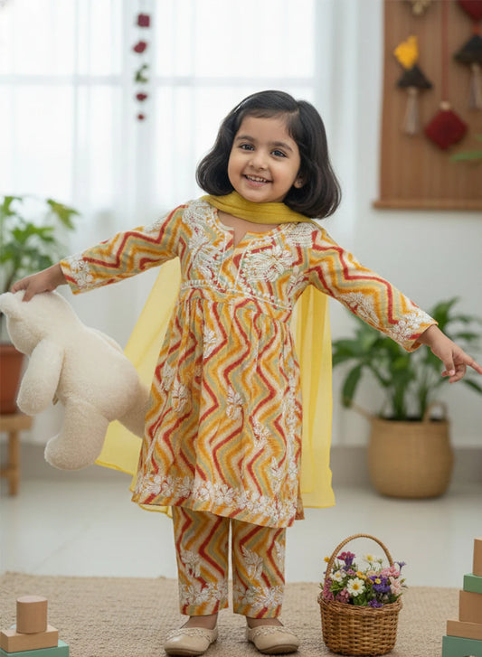 Chikankari Nanhe Farishtey Kidswear Set