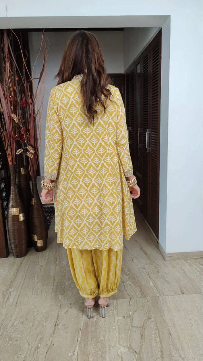 Yellow traditional outfit
