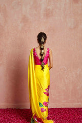 yellow saree for festive wear