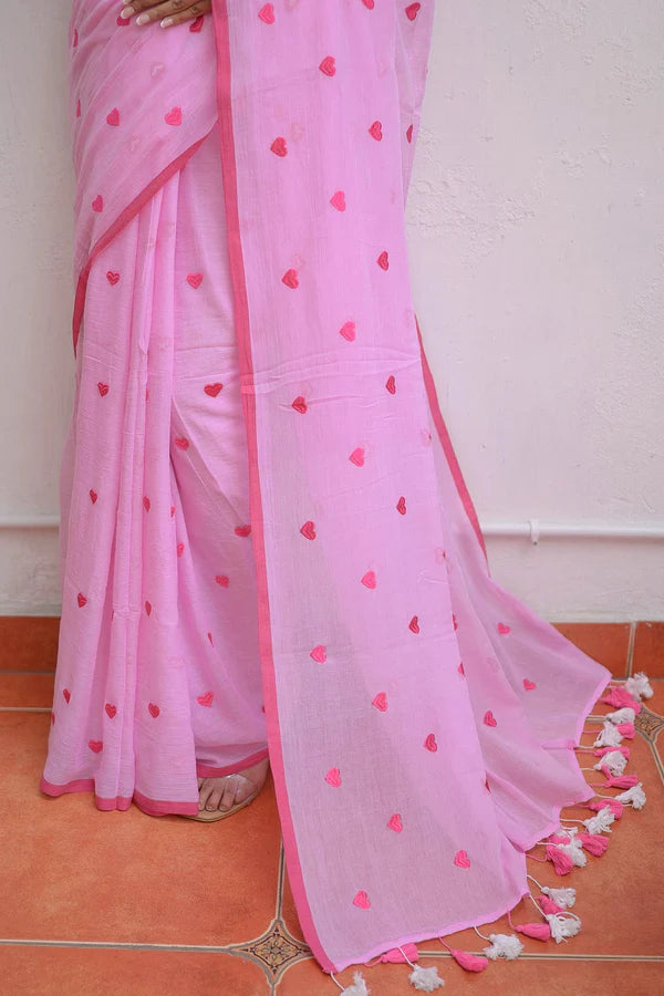 Lightweight embroidered saree