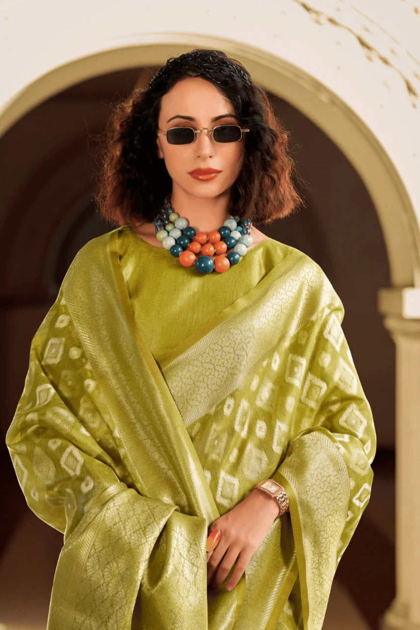 party wear silk saree