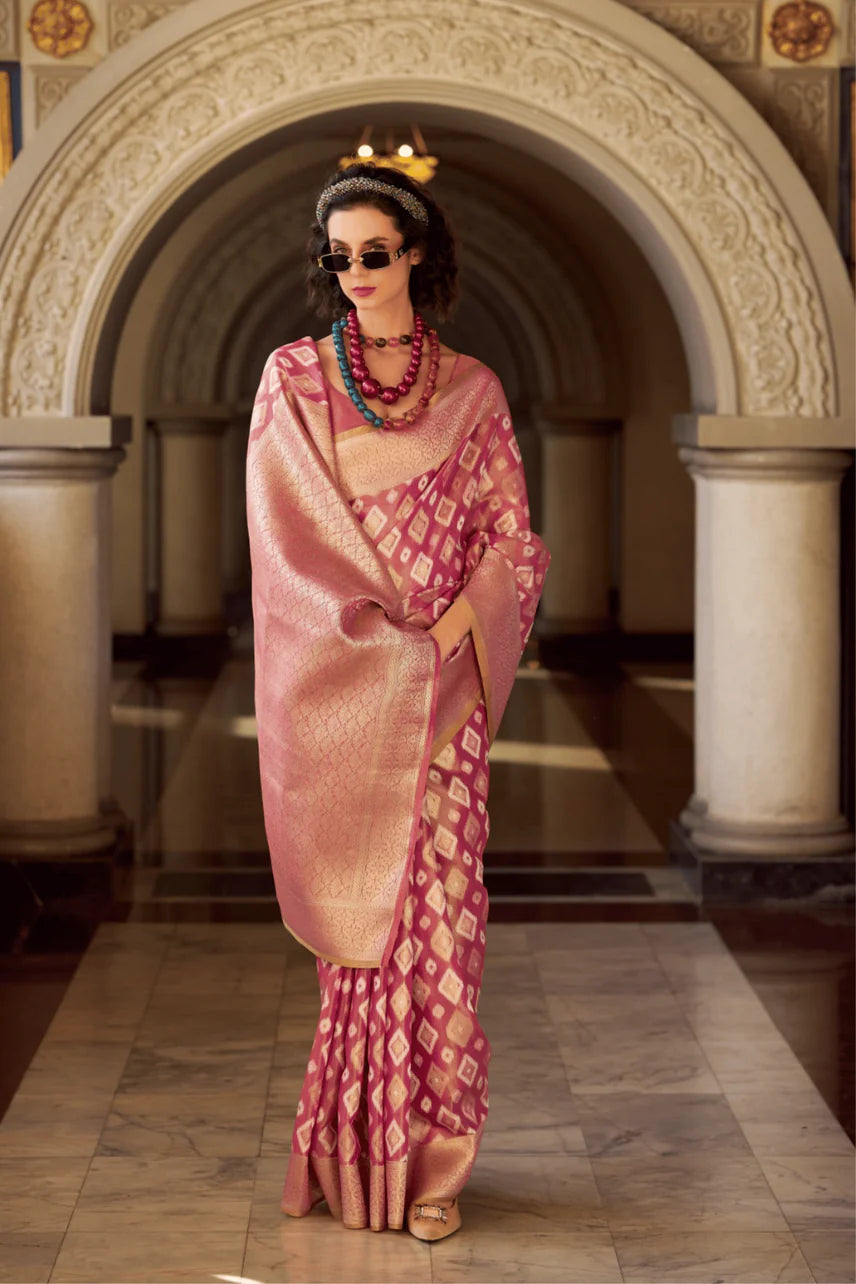 party wear silk saree