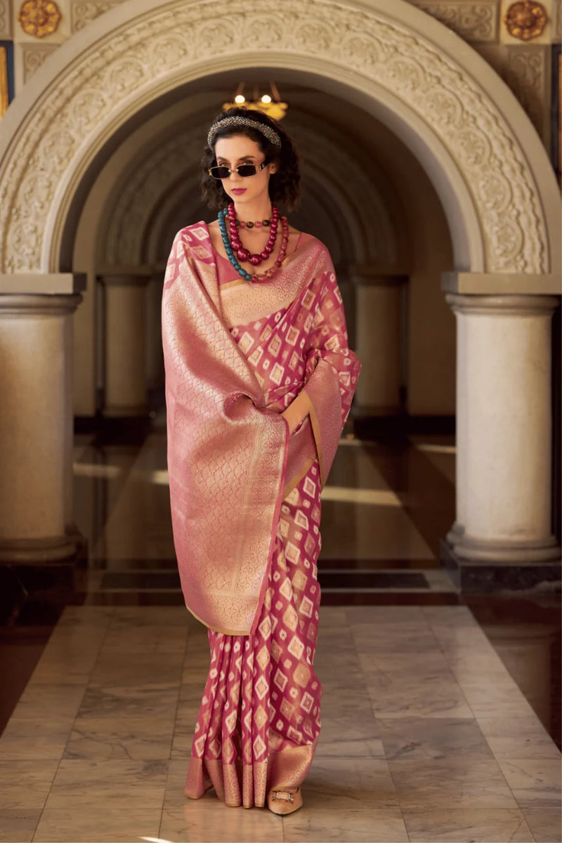 party wear silk saree