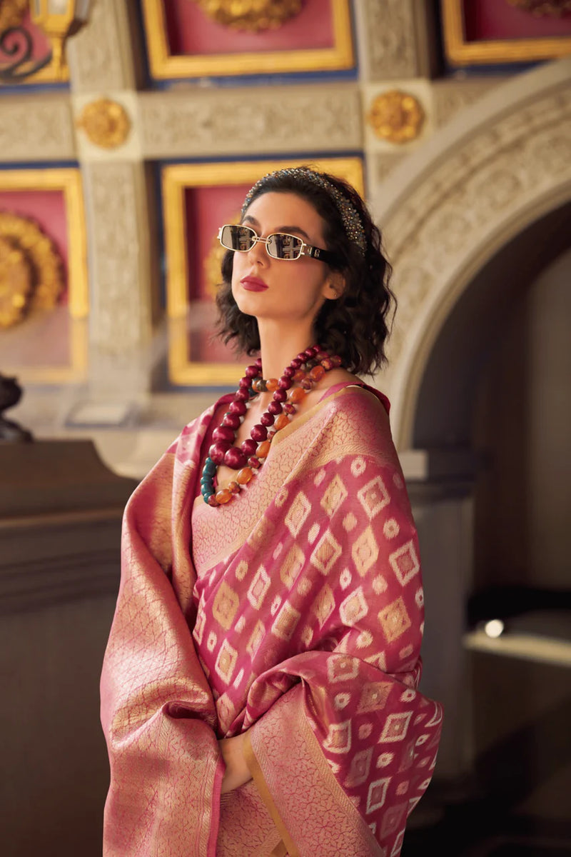 party wear silk saree