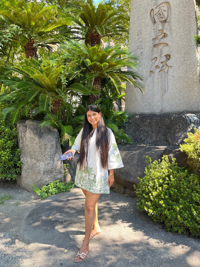 Organic cotton green dress