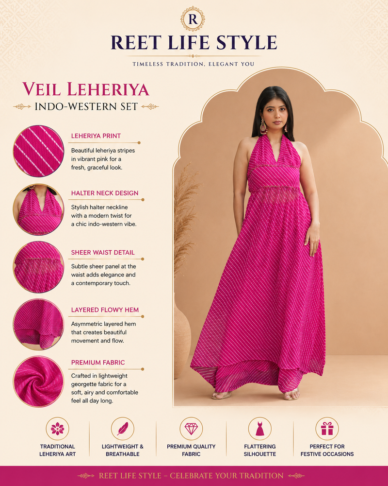 Gulnaar Leheriya Indo-Western Halter Dress