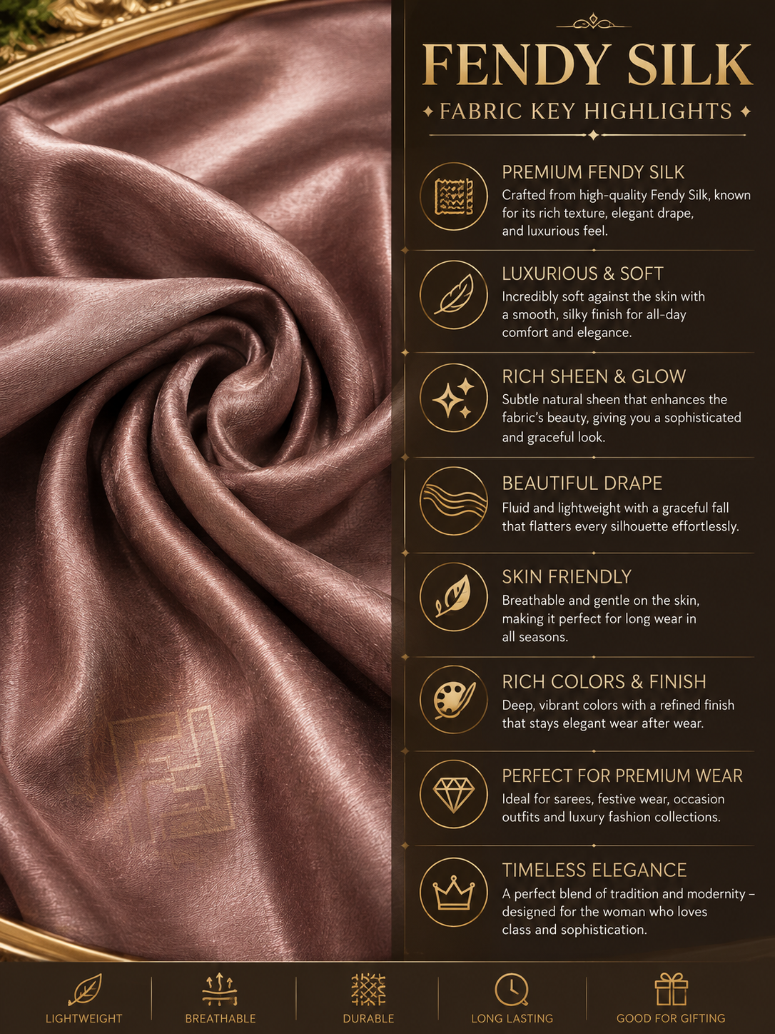 Embellished Fendy Silk Ready-to-Wear Saree