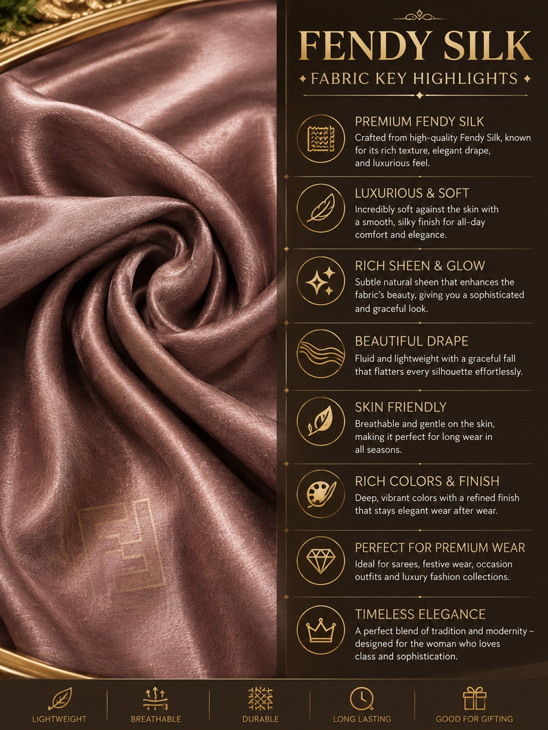 Embellished Fendy Silk Ready-to-Wear Saree