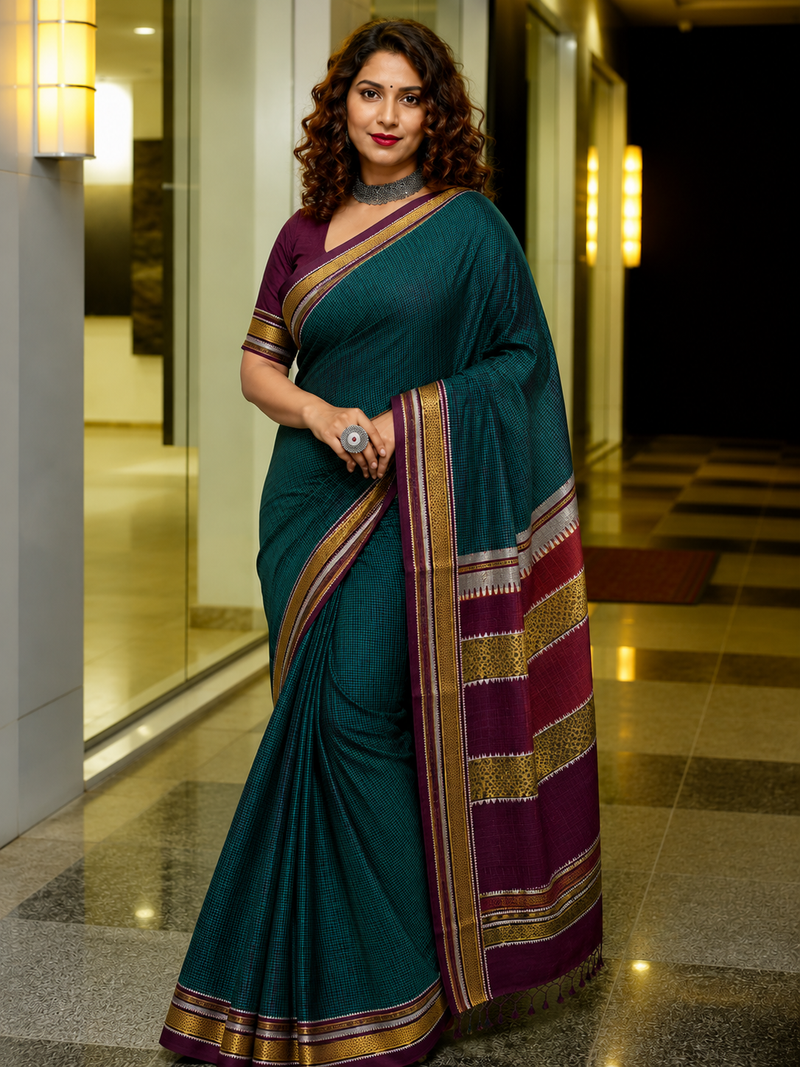 Marathmoli Parampara Traditional khun Saree
